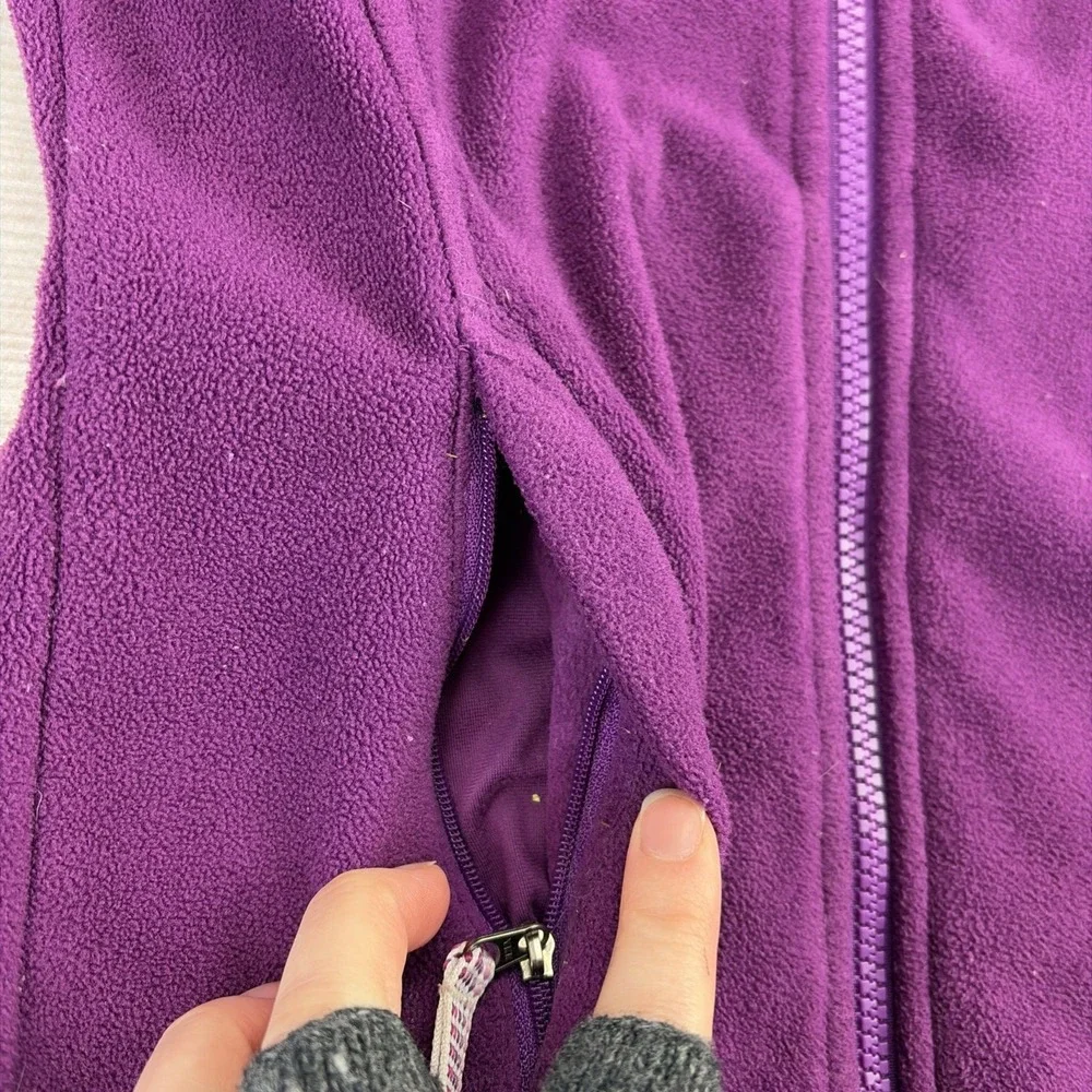 REI Girl's XXS 4/5 Jacket Fleece Full Zip Purple Lightweight Winter Outerwear